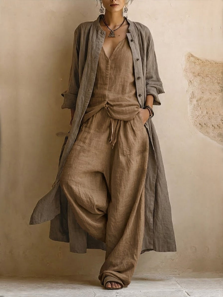 Bohemian Cotton & Linen 3-Piece Set