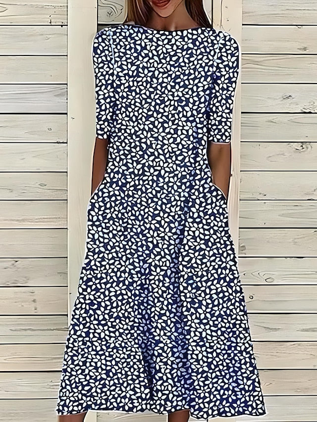 SVEA | Sommerliches Midikleid mit elegantem Blumenprint